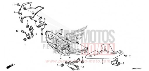 UNTERER WINDLAUF (NC750S/SA) NC750SAJ de 2018